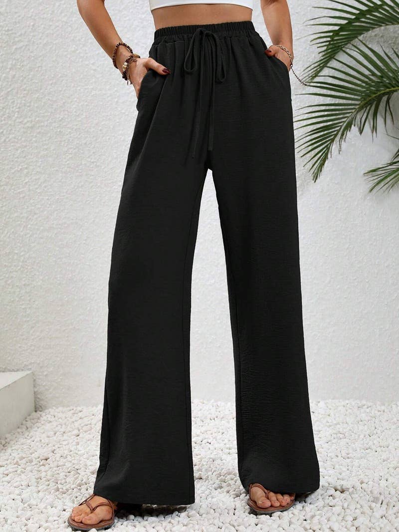 All-in-one floor-length straight leg pants