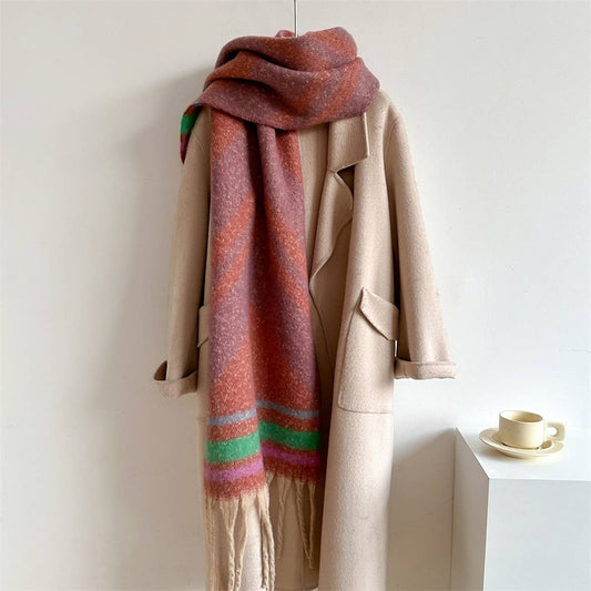 Autumn Winter Long Scarf - Thick Cozy Wrap_CWASC0974
