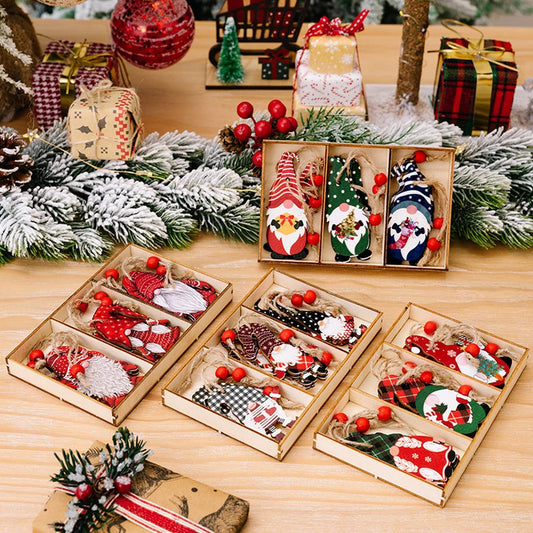 CWMM10277_CHRISTMAS WOODEN FOREST ELF HANGING DECOR