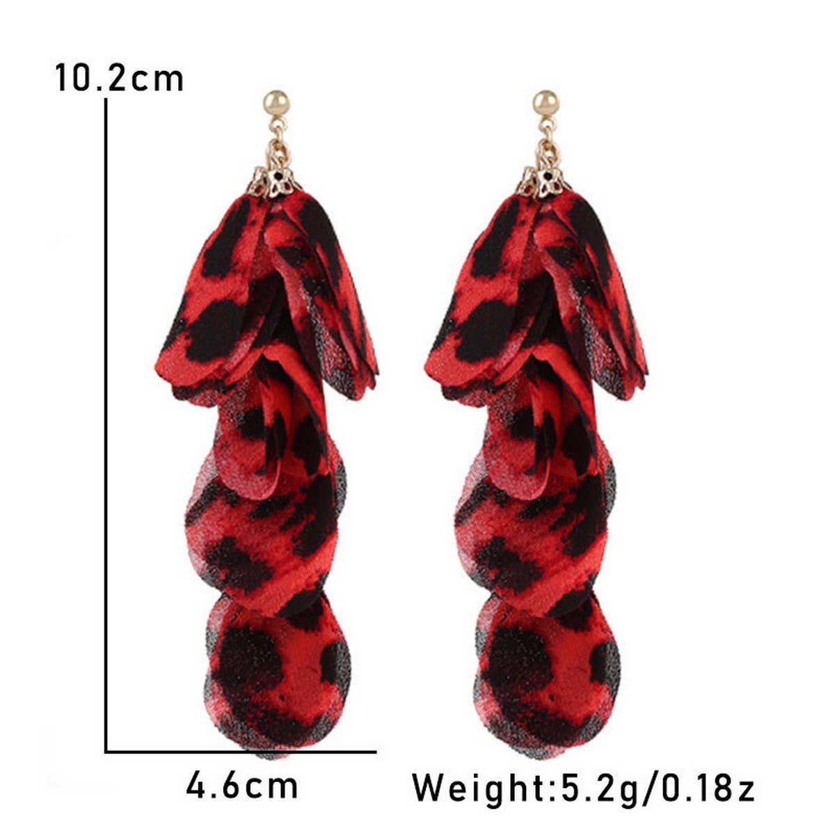 Handmade Leopard Tassel Earrings ? Bold Long Drops