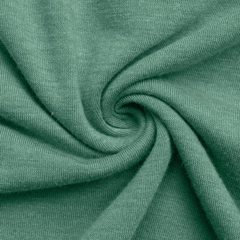 Backless Solid Beaded Round Neck Casual T-Shirt