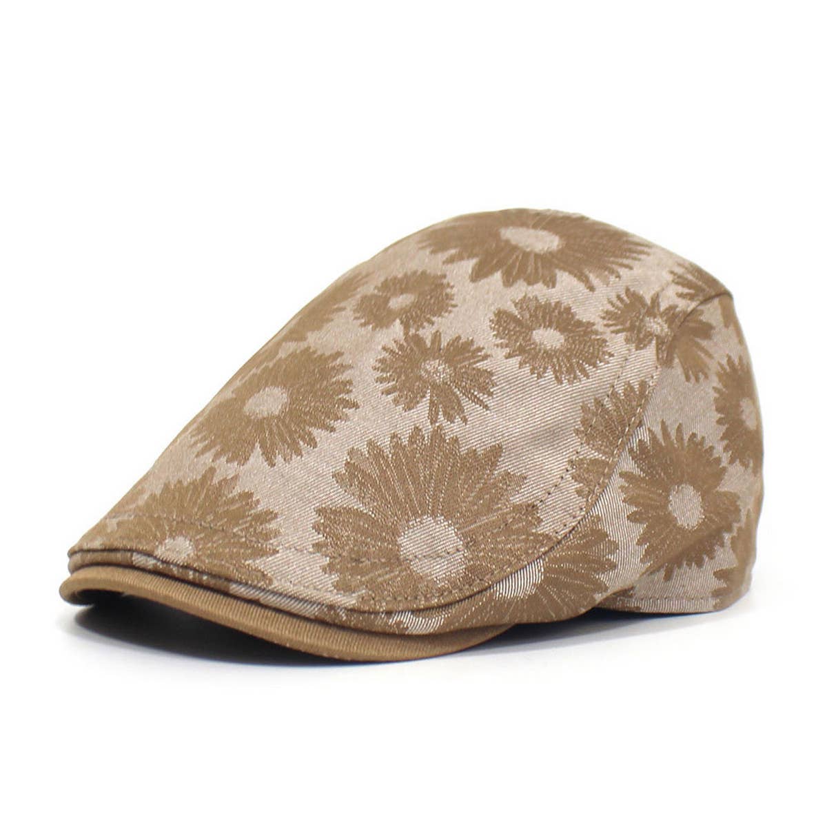 FASHION PRINT ADJUSTABLE FLORAL BERET_CWAB2917