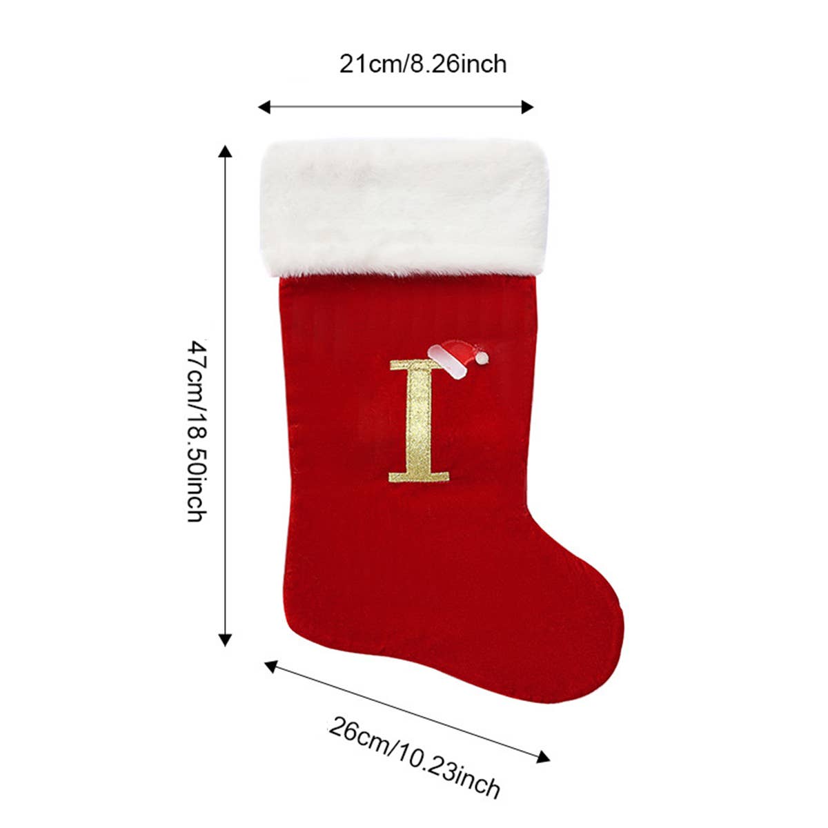 CWMM9401_CHRISTMAS TREE LETTER STOCKING DECORATION CHARM