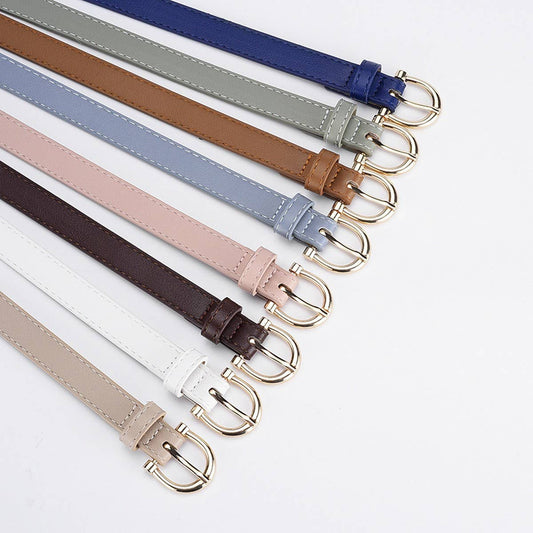 CWABE01253_THIN LEATHER BELT FOR WOMEN JEANS DRESS OUTFIT