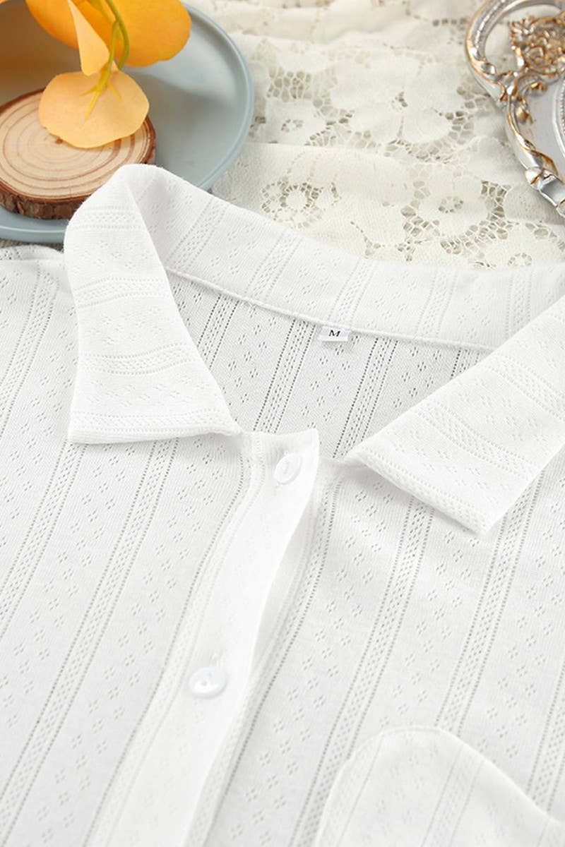 CWSPJ0278_KNITTED JACQUARD PAJAMAS TWO-PIECE SET