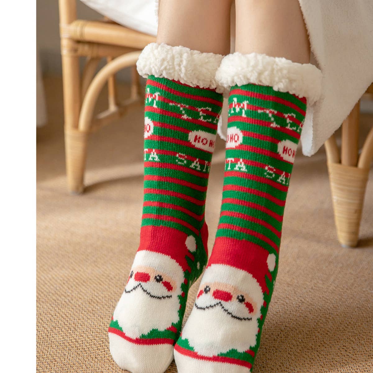 SANTA FUZZY INDOOR SLIPPER SHOES