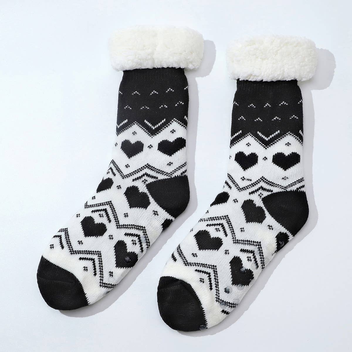 LOVE HEART FLOOR SOCKS FUZZY INDOOR SLIPPER SHOES