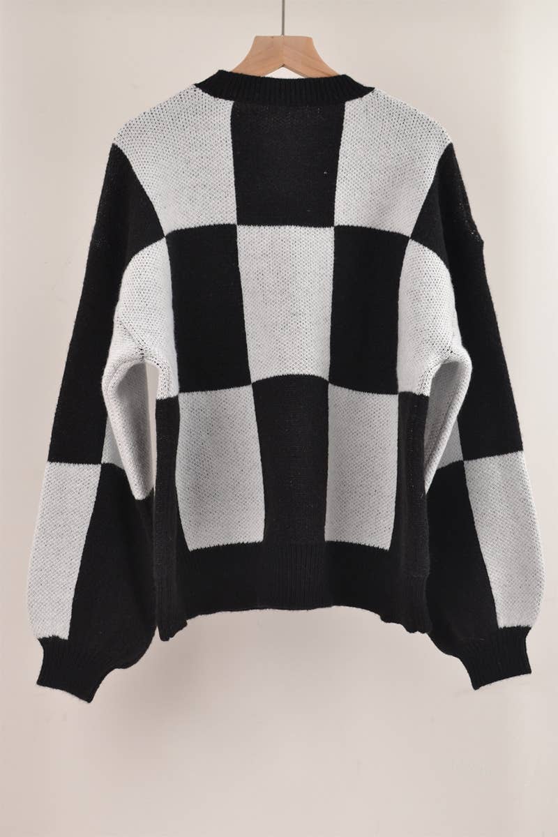 CREW-NECK KNIT PULLOVER STRIPED STYLE KNIT