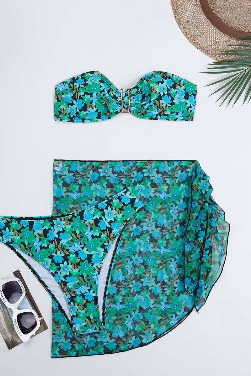 CWMW0901_DOUBLE-SIDED CONTRAST COLOR BEACH SWIMSUIT