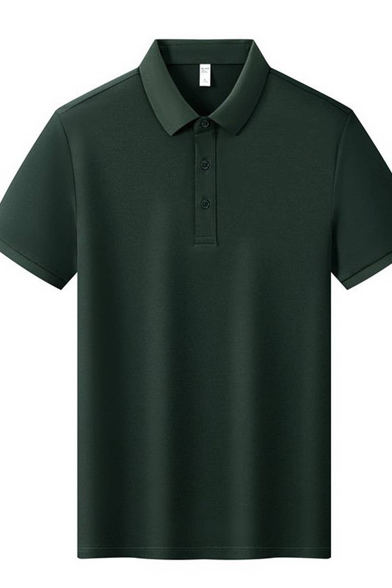 CWTBLS02431_SOLID COLOR MULBERRY SILK LAPEL POLO SHIRT