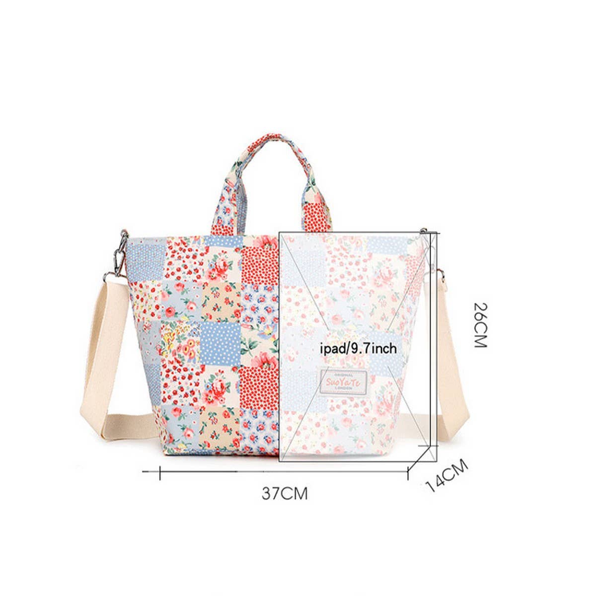 OXFORD PRINTED NYLON LIGHTWEIGHT SHOULDER BAG_CWASC1784