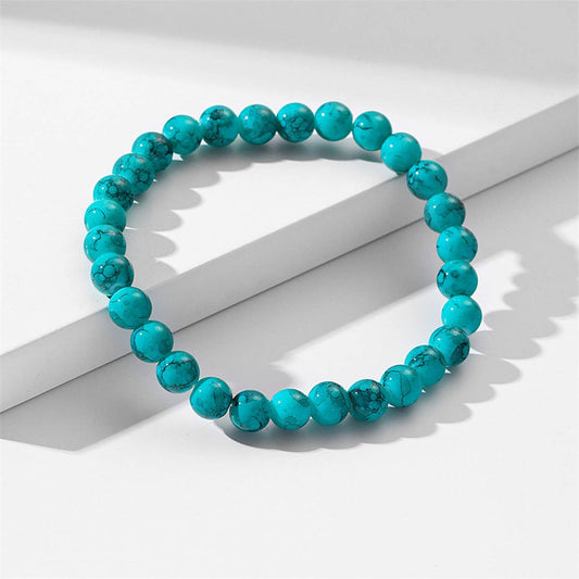 Women's Boho Turquoise Beaded Anklet ? Handmade