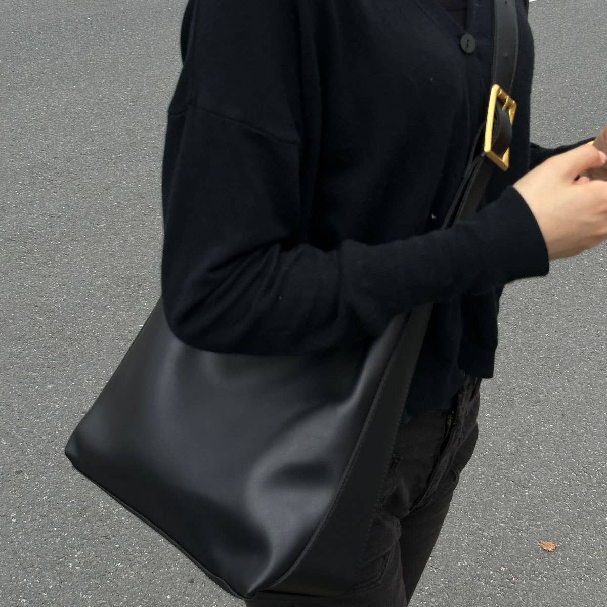 CWAB4831_CASUAL SIMPLE TWO-PIECE SHOULDER MESSENGER BAG