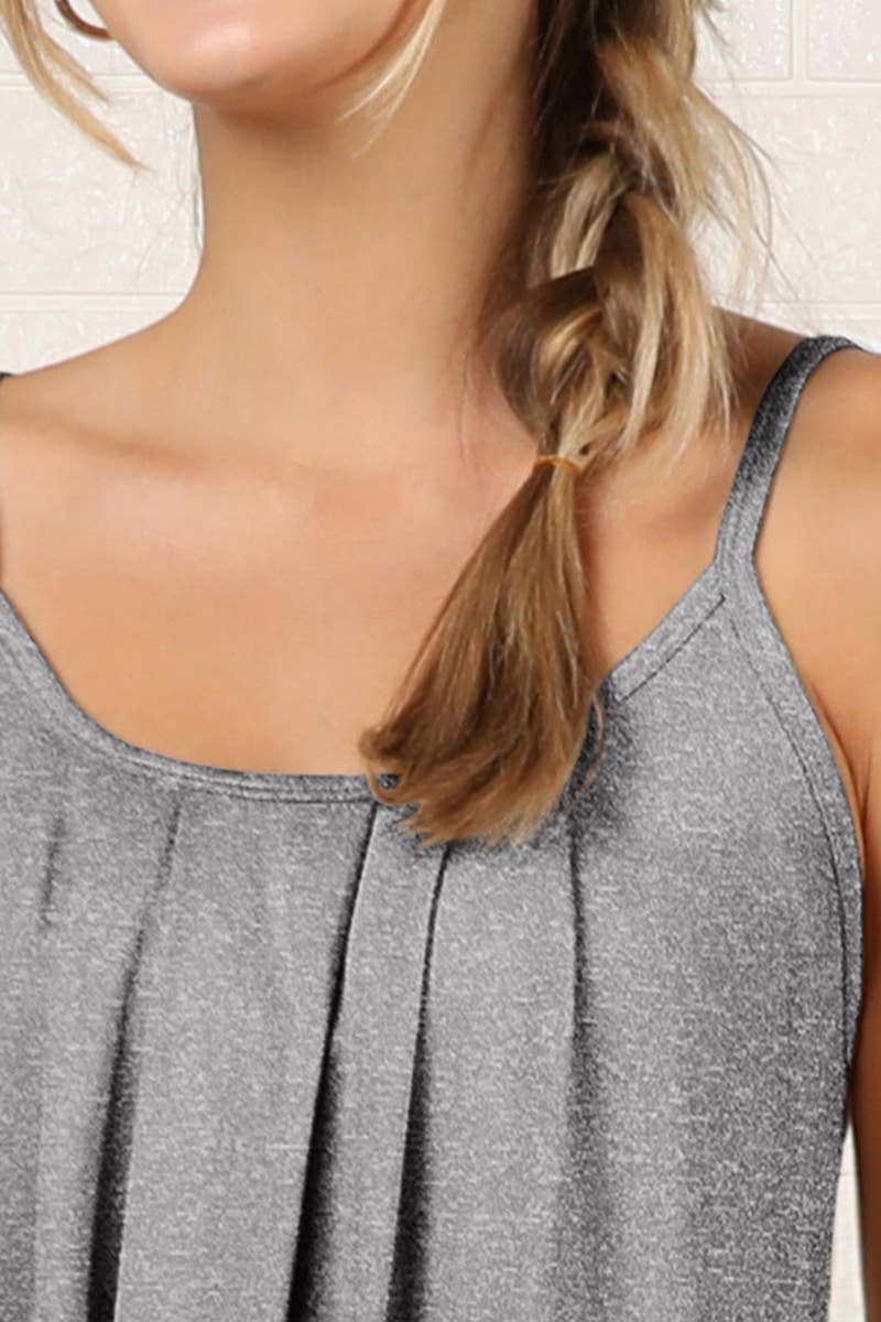 CWTTK229-P_Sleeveless Pleated Layered Cami Tank Knit Top