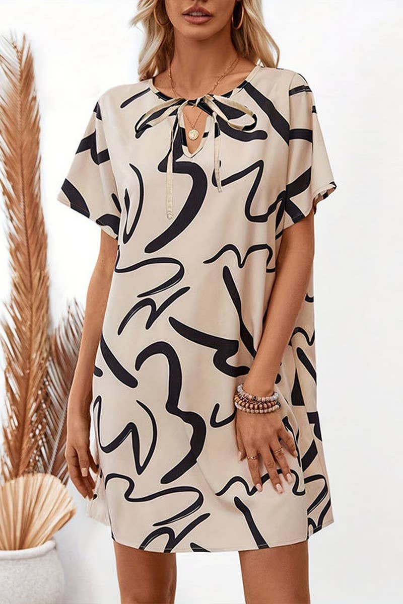 CWDSD7649_ELEGANT COMMUTING LOOSE SHORT DRESS