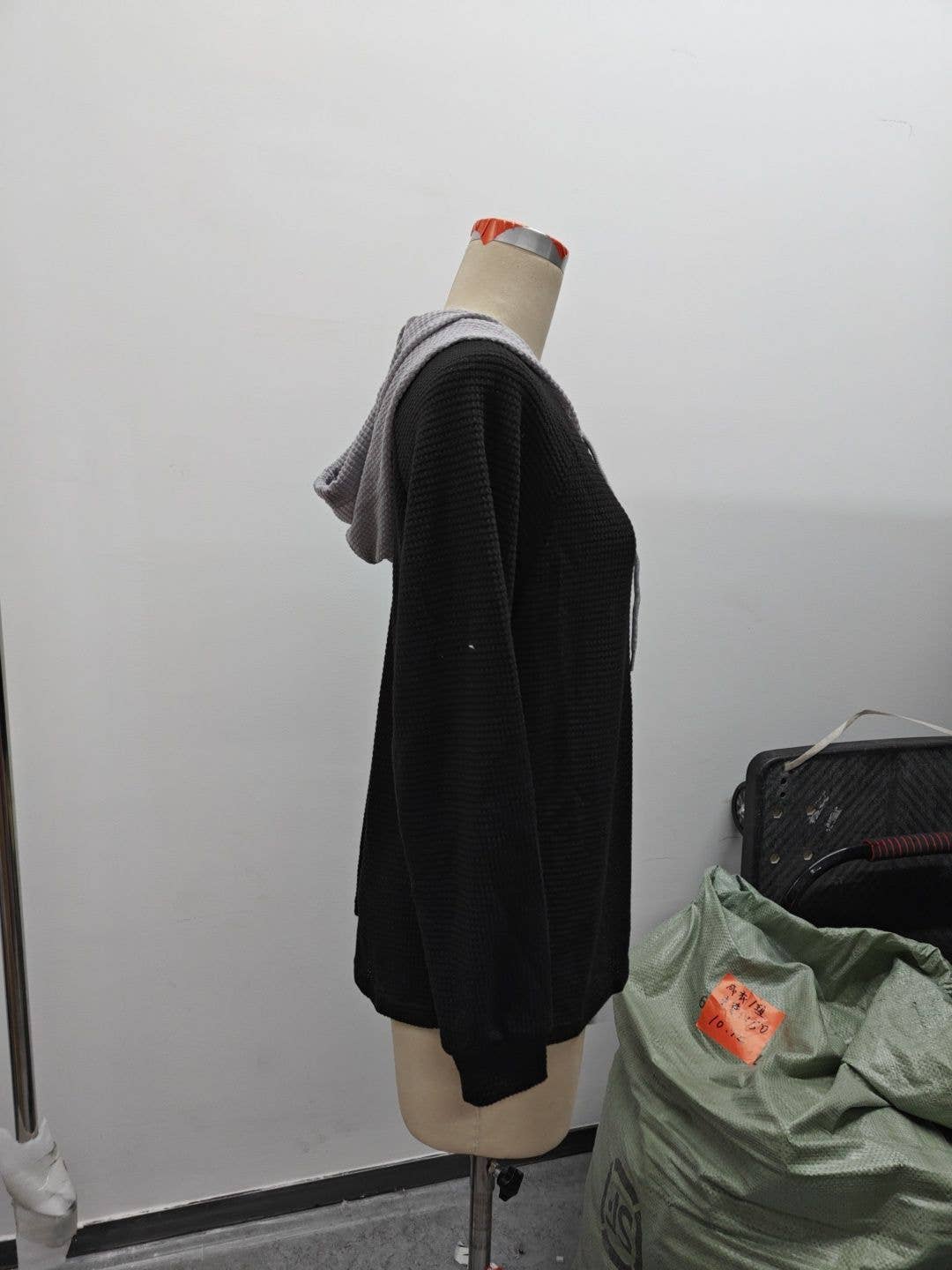 CASUAL HOODED BUTTON-DOWN LONG SLEEVE HOODIE LADY