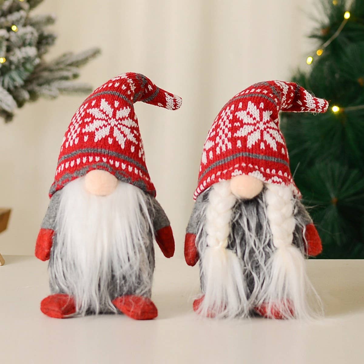 CHRISTMAS DECORATIONS HEART RUDOLPH ORNAMENTS