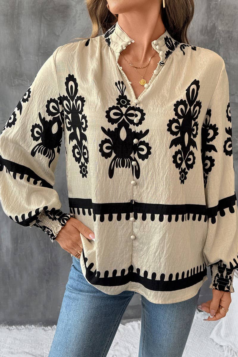 CWTBLL00746_ETHNIC STYLE LONG-SLEEVED PRINTED SHIRT