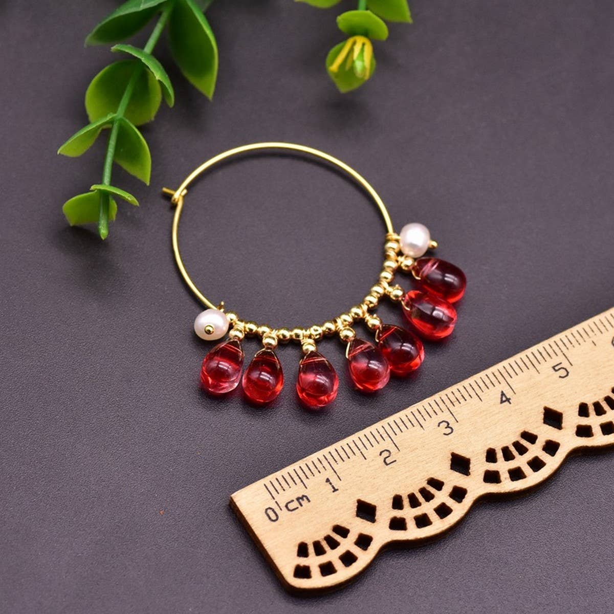 LUXURY VINTAGE NATURAL FRESHWATER PEARL EARRINGS