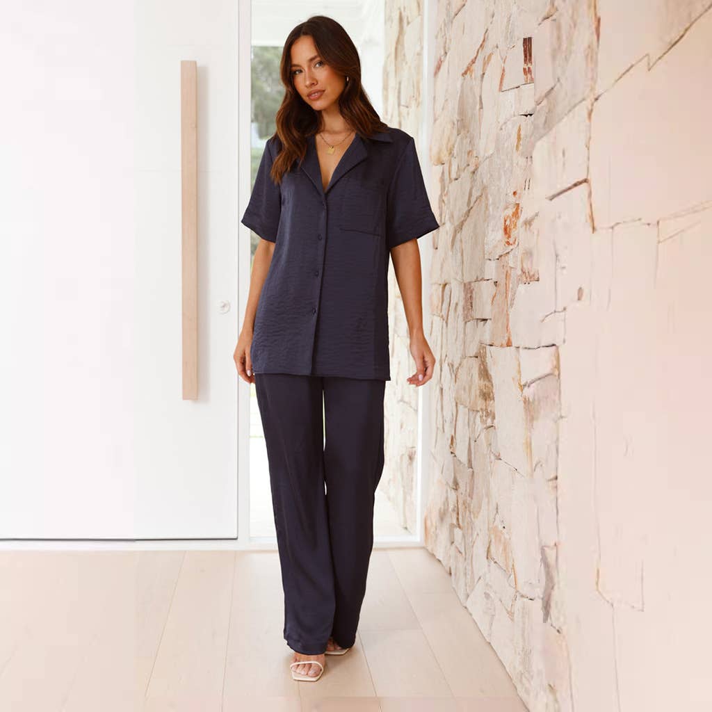 Comfortable short-sleeved trousers home suit