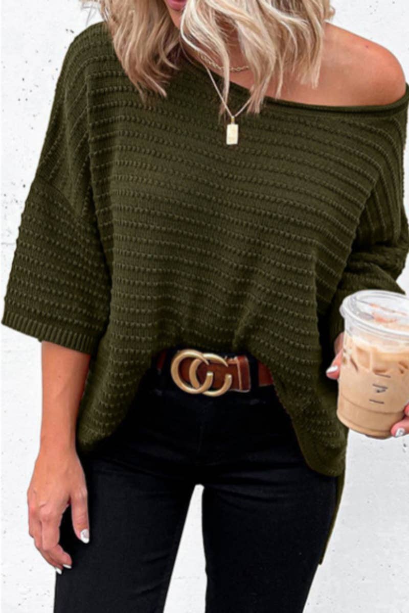 CWOSWL2950_SOLID COLOR WOOL ROUND NECK LONG SLEEVE TOP