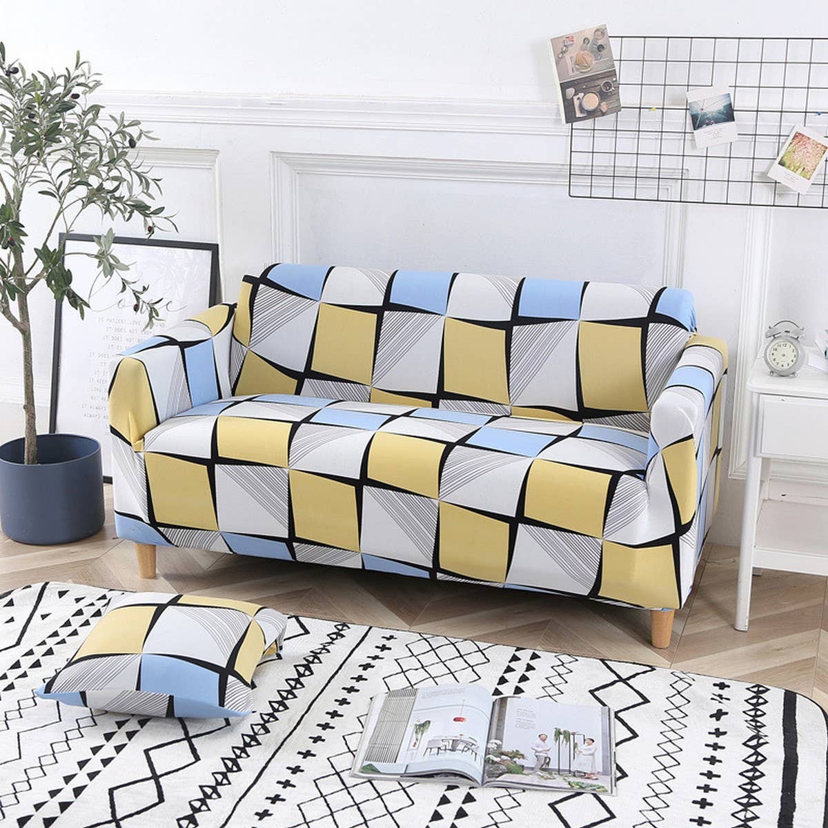 Stretch Sofa Cover, Full Wrap for All Seasons_CWMM8313