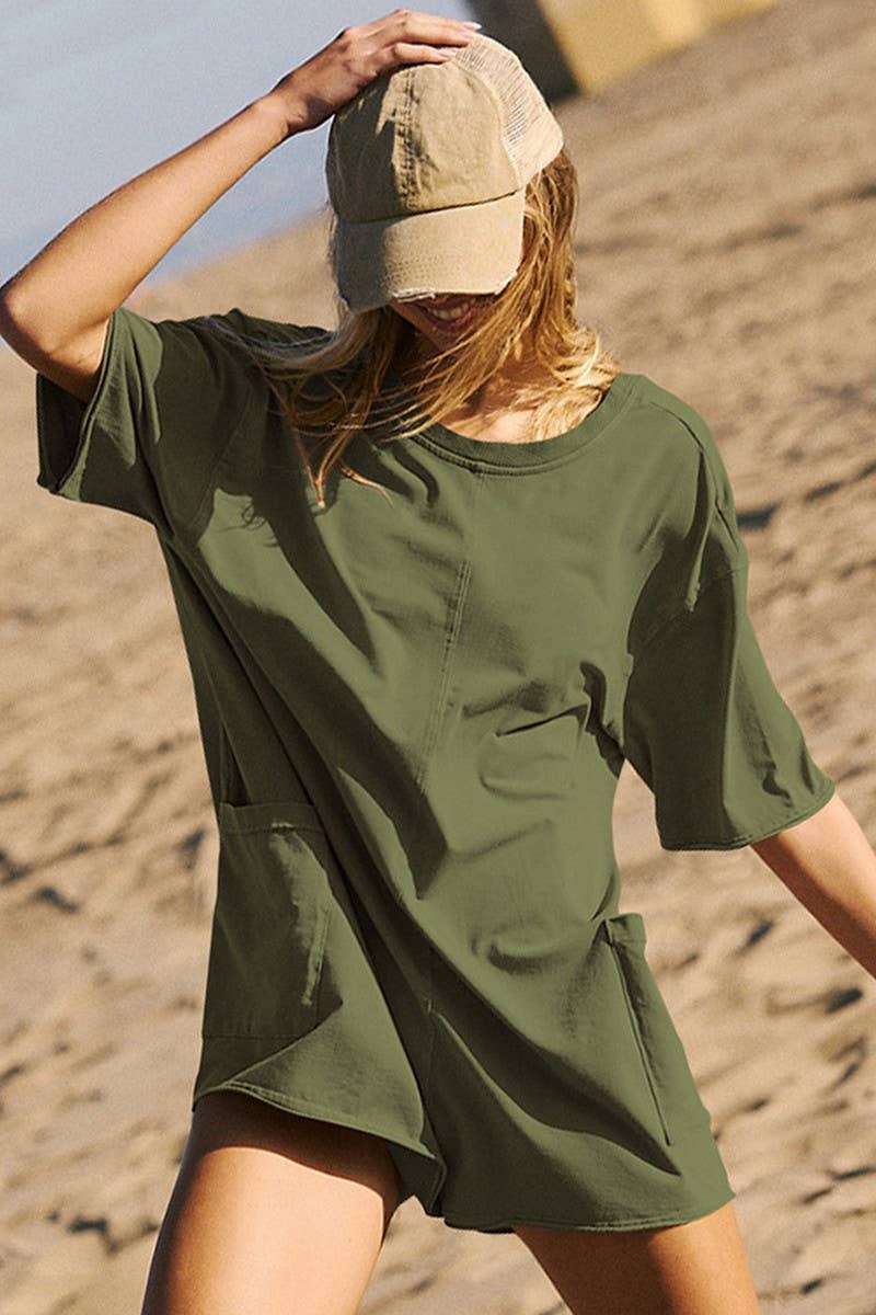 CWSJS1750_LOOSE CASUAL PANTS BACKLESS SEXY JUMPSUIT