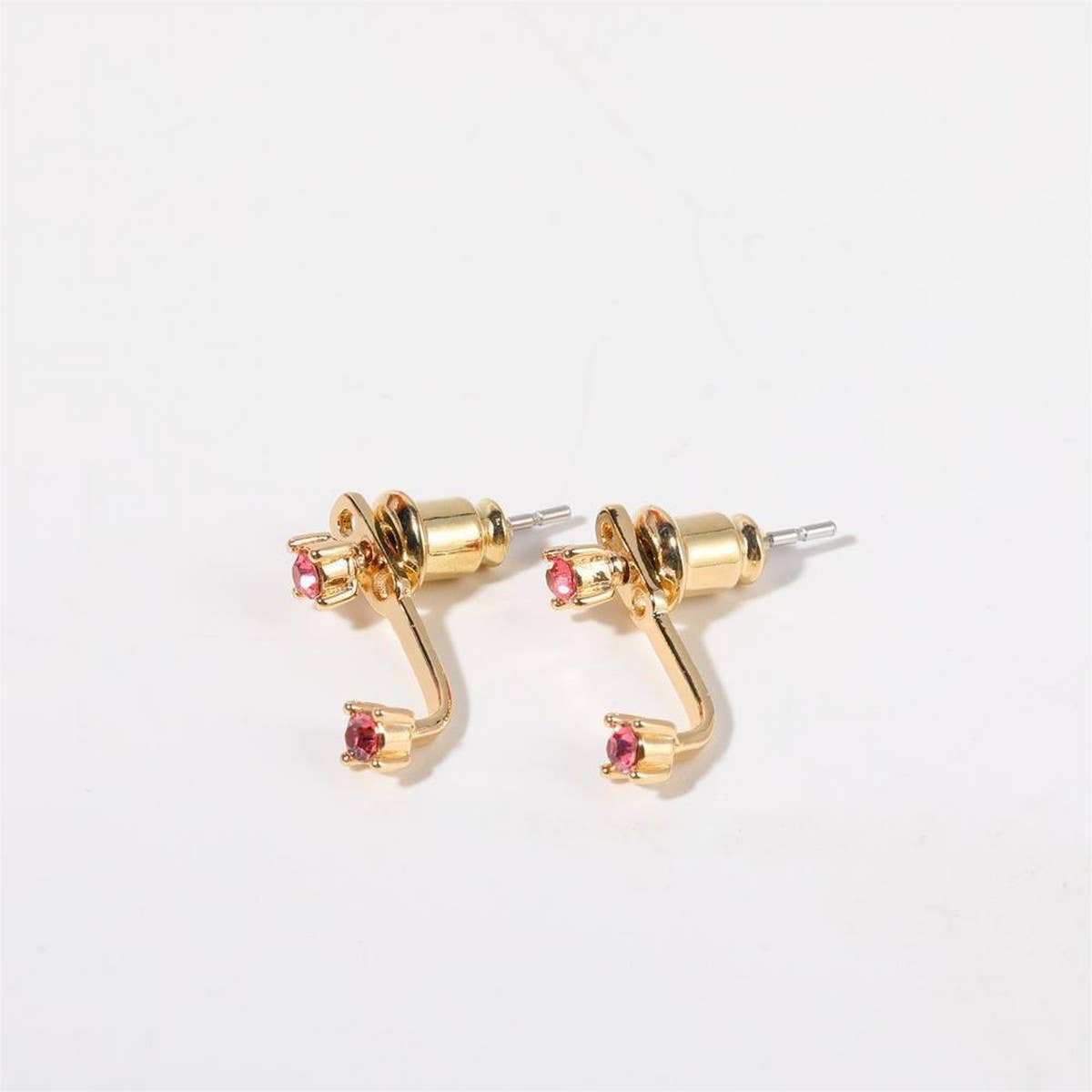 Simple colorful birthstone earrings_CWMM5346
