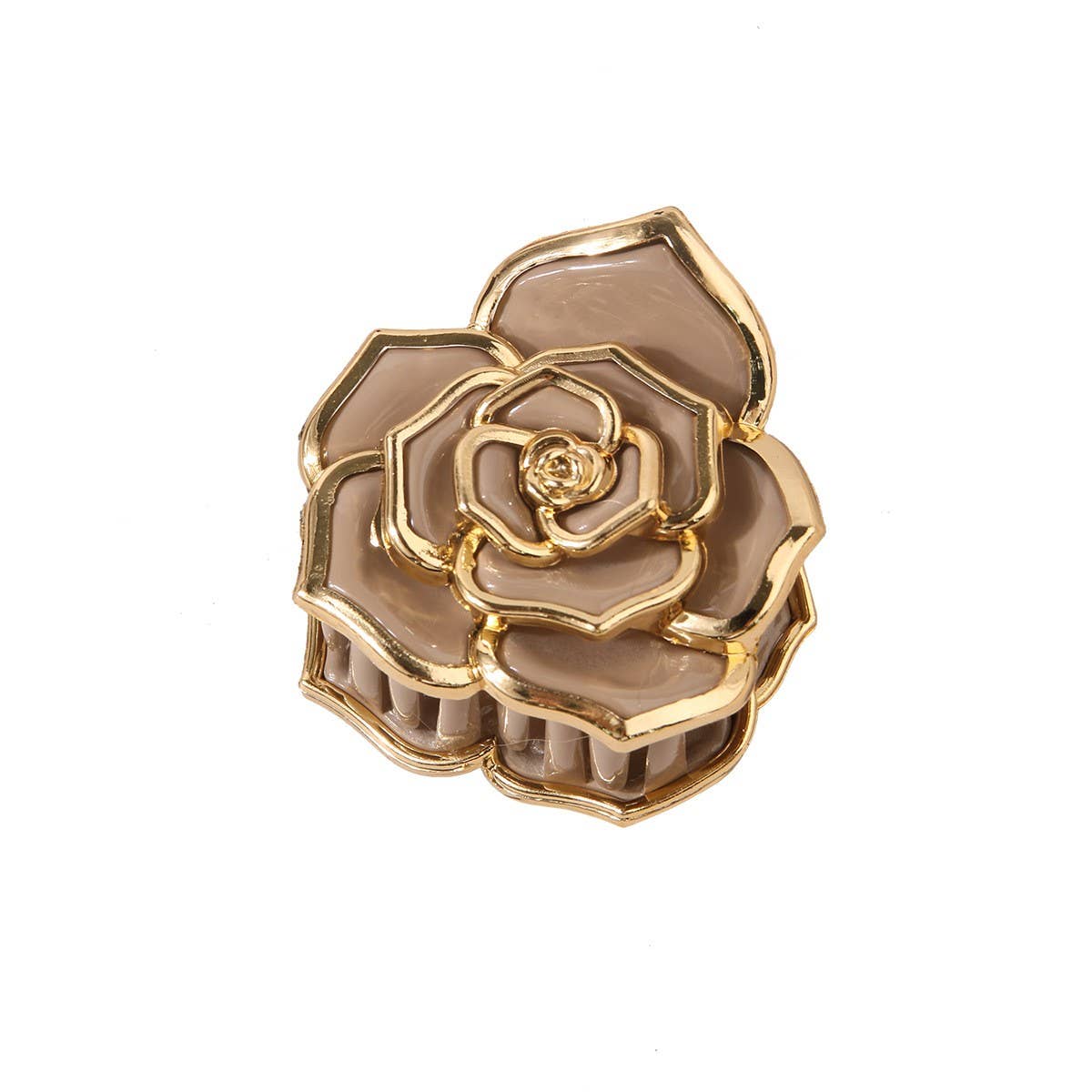 Sweet Rose Flower Hair Claw ? Small & Elegant