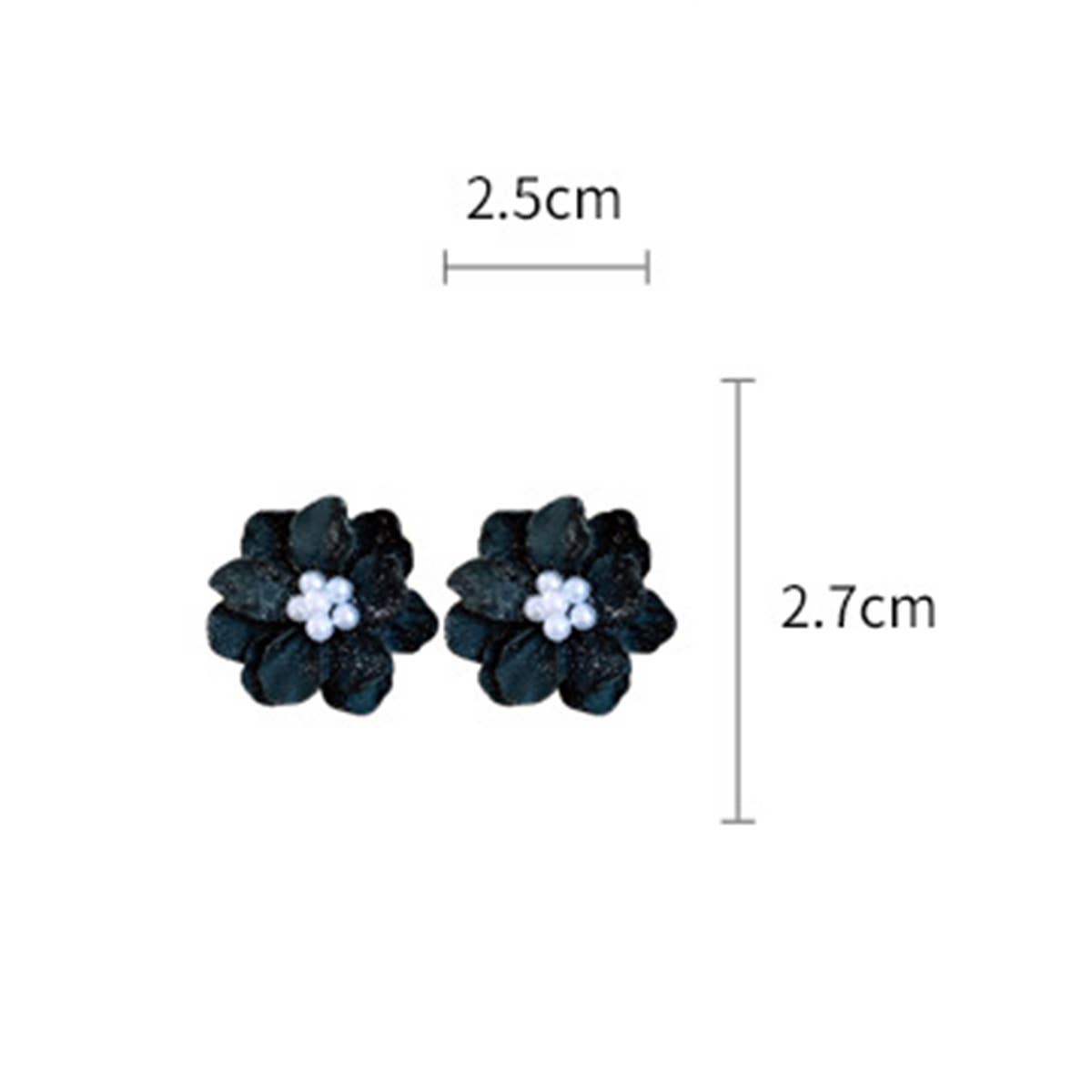 SMALL FRESH FLOWER PERSONALITY TREND EARRINGS_CWAJE2469