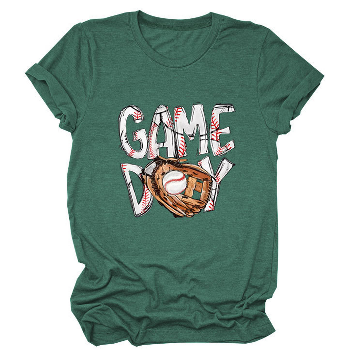 New Women's Plus Size Short Sleeve Glove Tee_CWTTS1513
