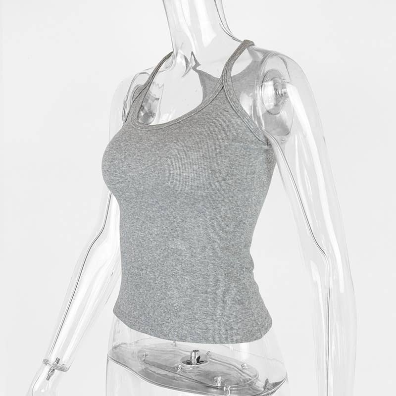 COTTON RIBBED WAISTBAND TOP