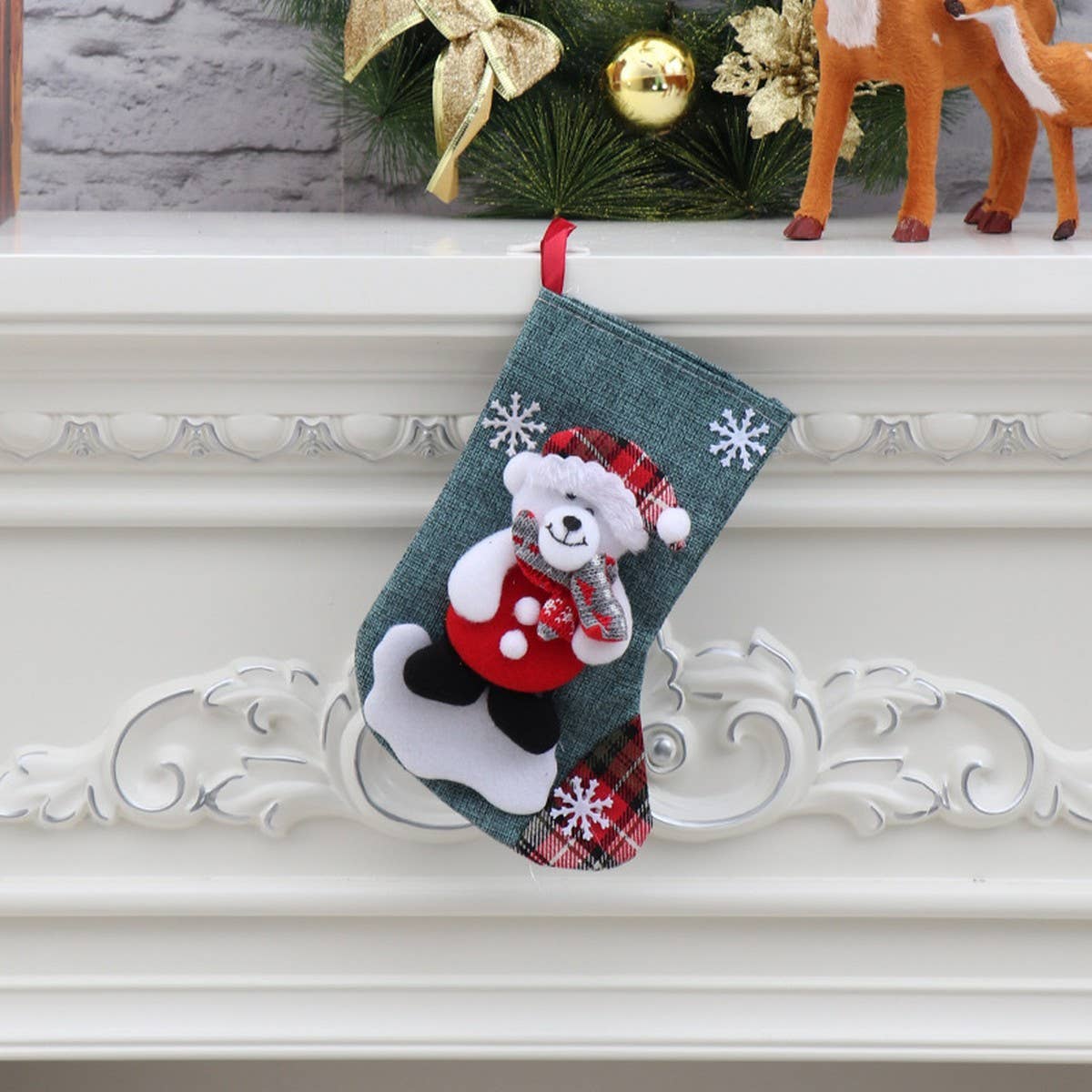 CHRISTMAS CANDY CHRISTMAS STOCKING GIFT BAG