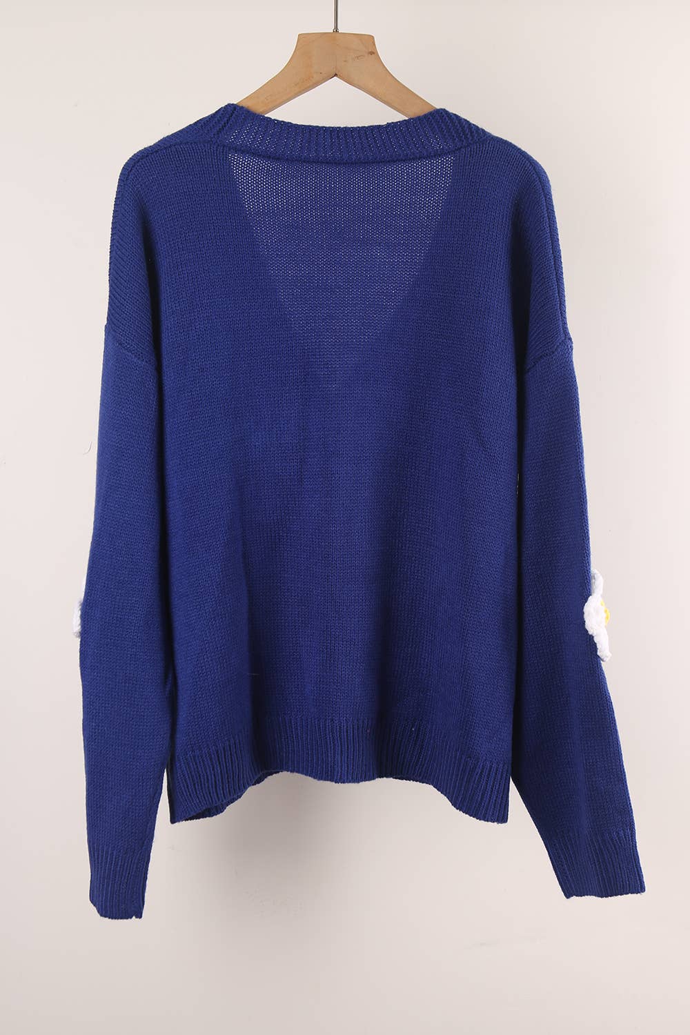 BUTTON UP CARDIGAN FLOWER COAT SWEATER