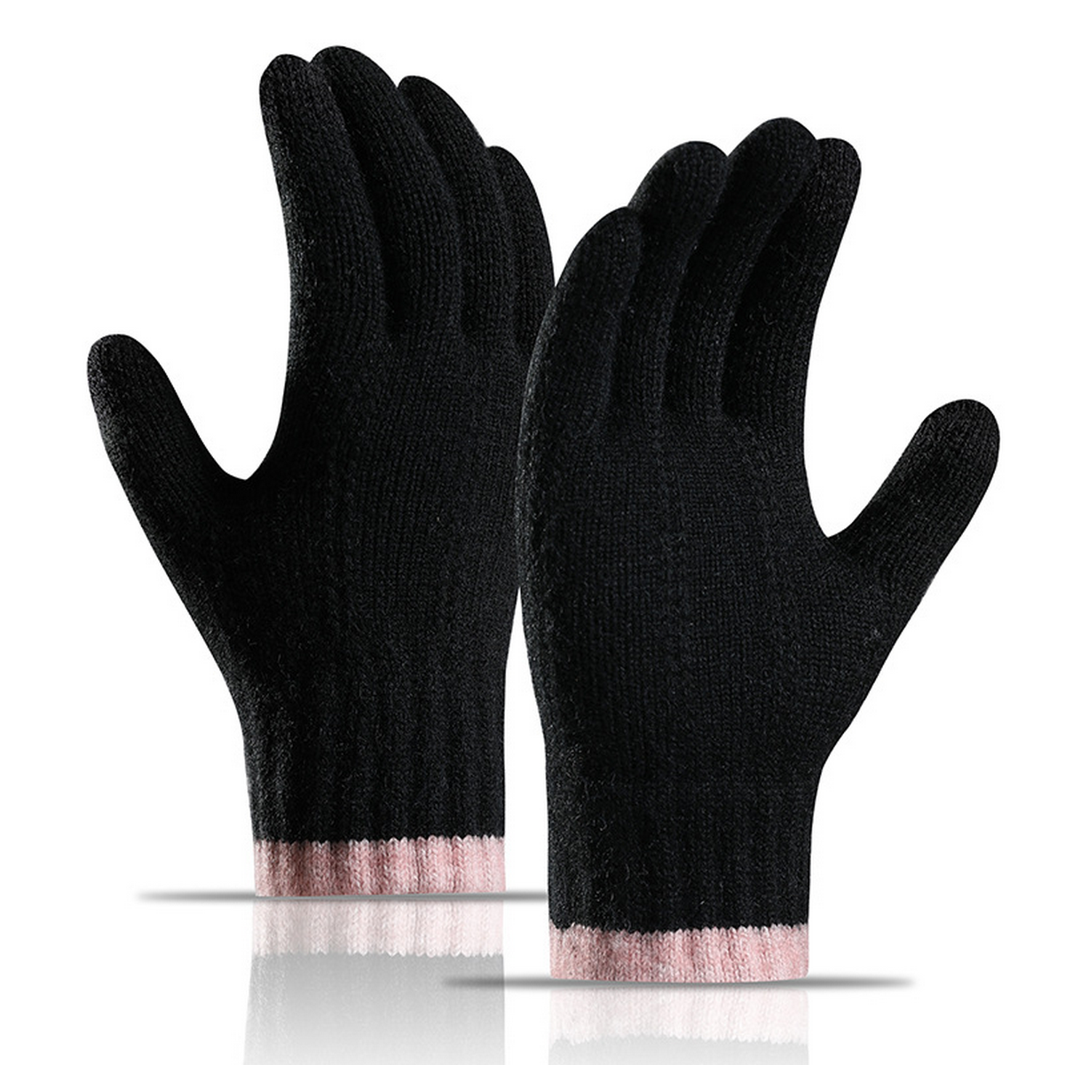 Women?™s Winter Knit Gloves Touchscreen Full Finger_CWAG0523