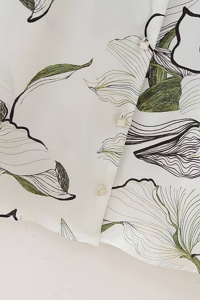 CWTSTL2748_NEW PRINTED SATIN LAPEL SHIRT FOR WOMEN