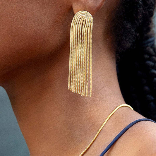 TASSEL FASHIONABLE AND VERSATILE EARRINGS