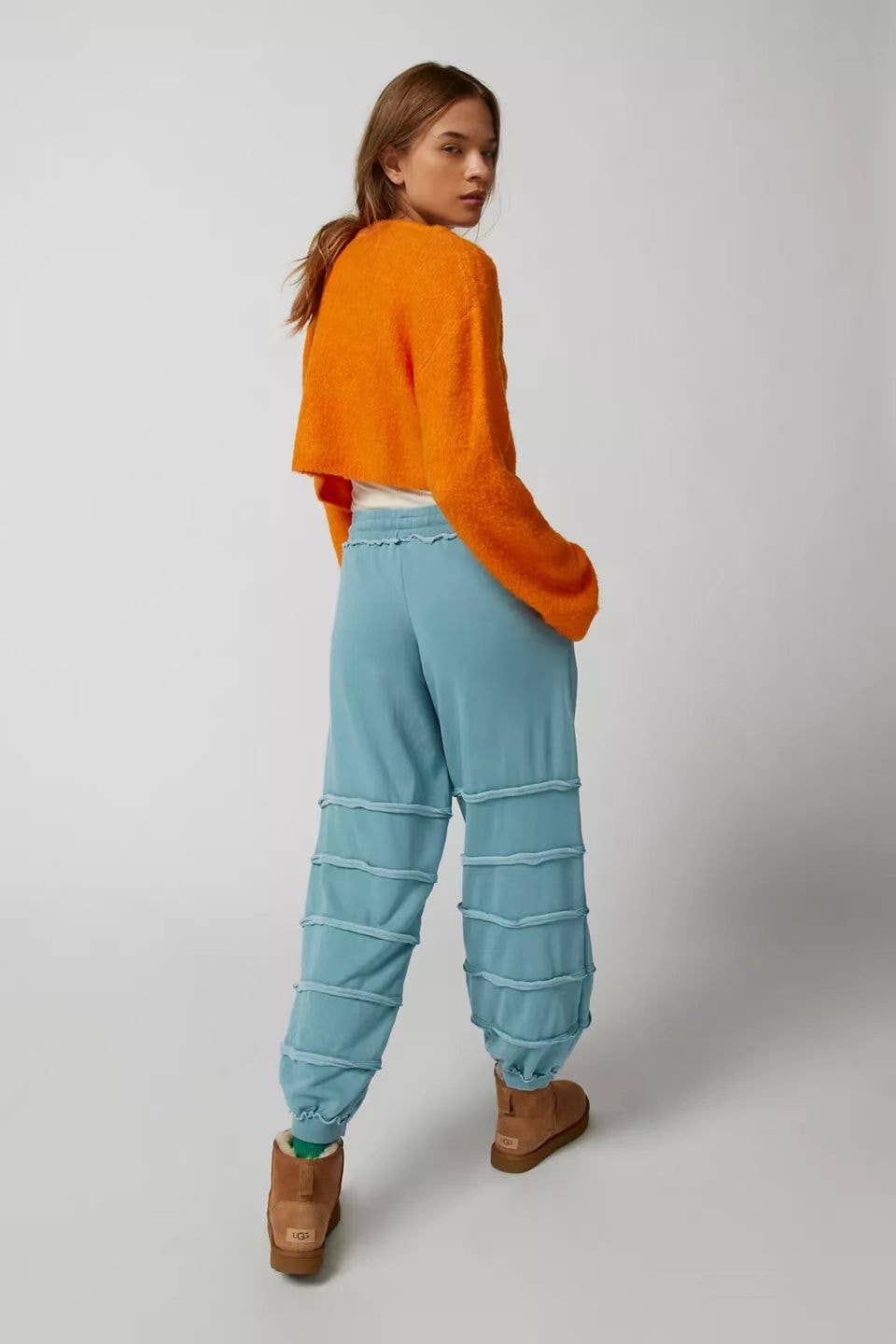 CWBLP1552_COMFORTABLE REVERSIBLE ELASTIC-POCKET PANTS