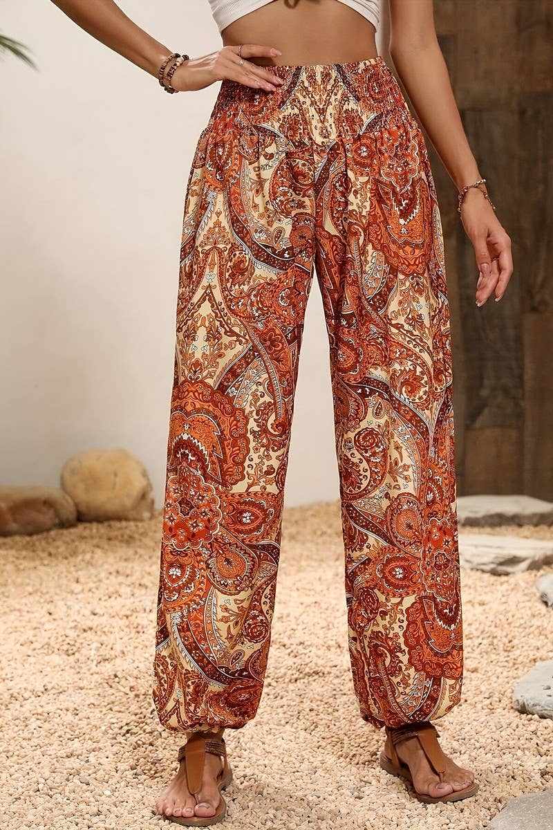 CWBLP1816_SUMMER COMFORTABLE CASUAL HIGH WAIST TROUSERS