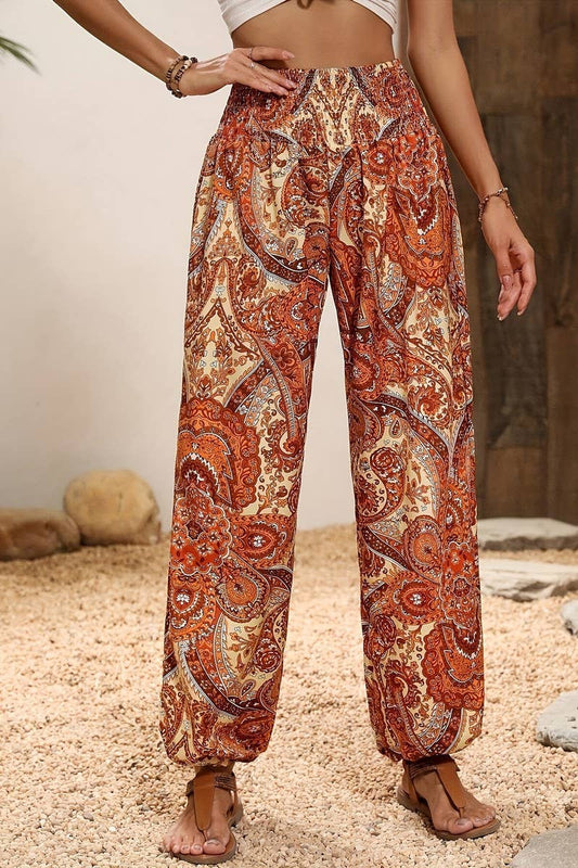CWBLP1816_SUMMER COMFORTABLE CASUAL HIGH WAIST TROUSERS