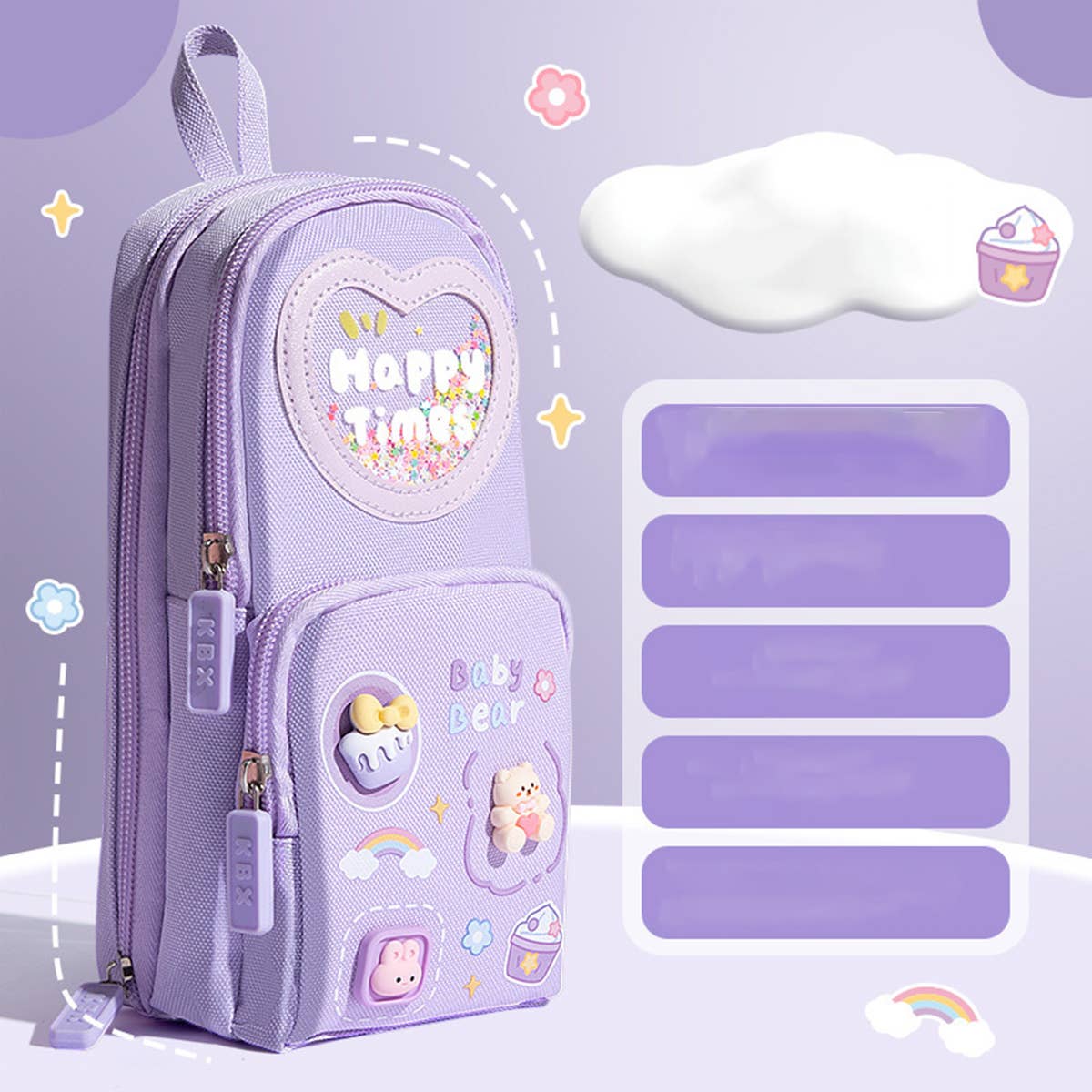 CUTE LARGE CAPACITY THREE-LAYER PENCIL POUCH_CWAB2800