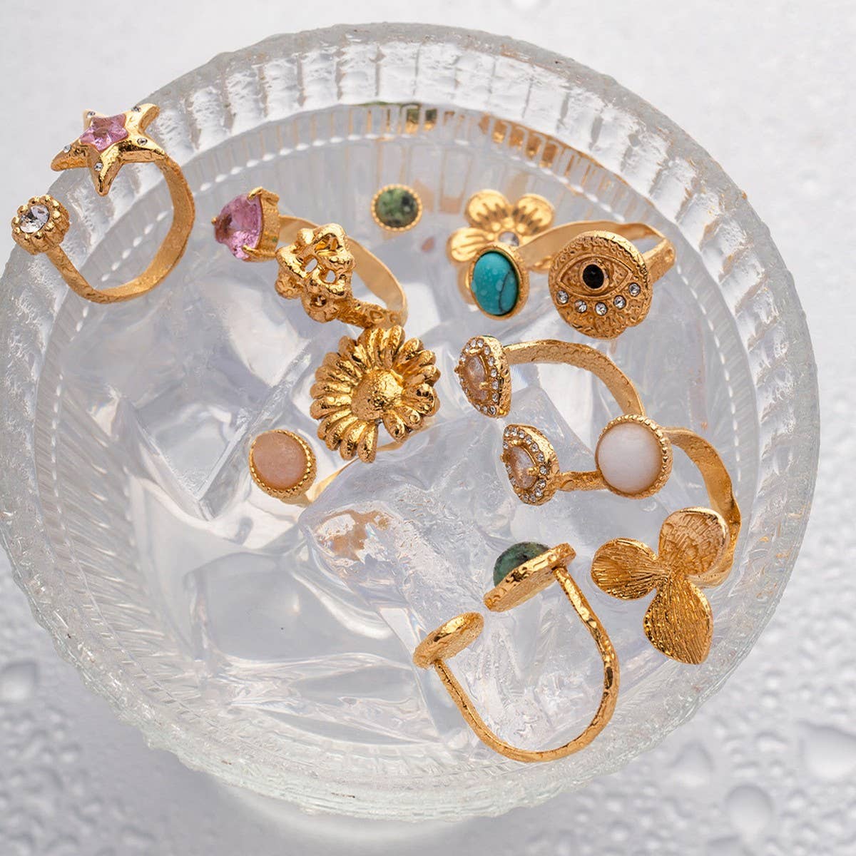 RETRO NICHE HIGH-END OPEN RING_CWAJE1381