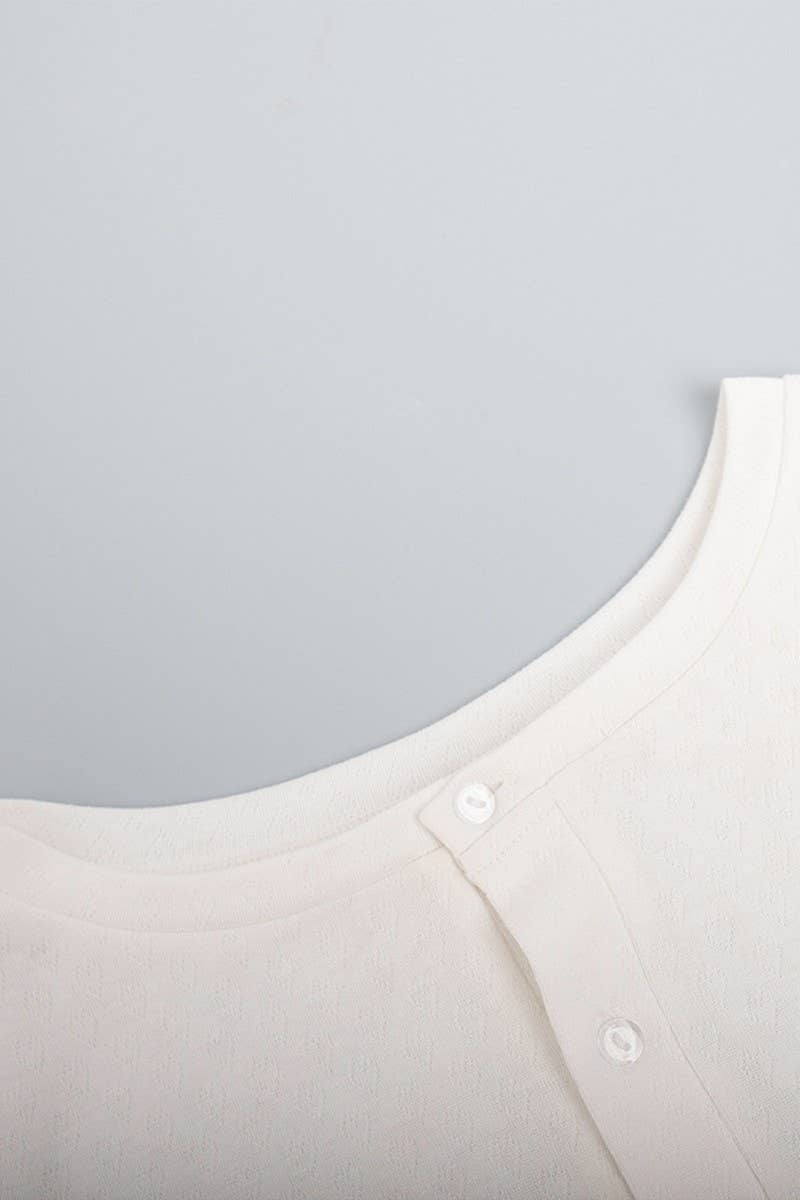 CWSPJ0431_CASUAL JACQUARD TWO-PIECE PAJAMA SET