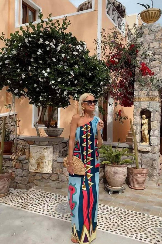 CWDMD6493_POSITIONING PRINT OFF-SHOULDER MAXI DRESS