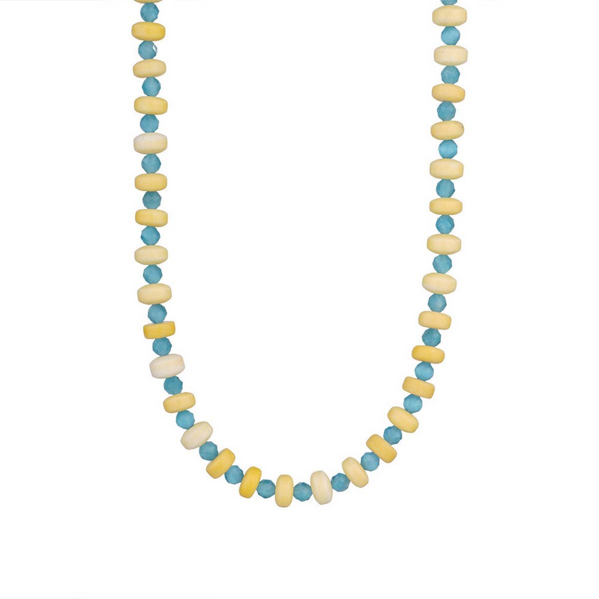 Boho Style Handmade Natural Stone Necklace_CWMM8816