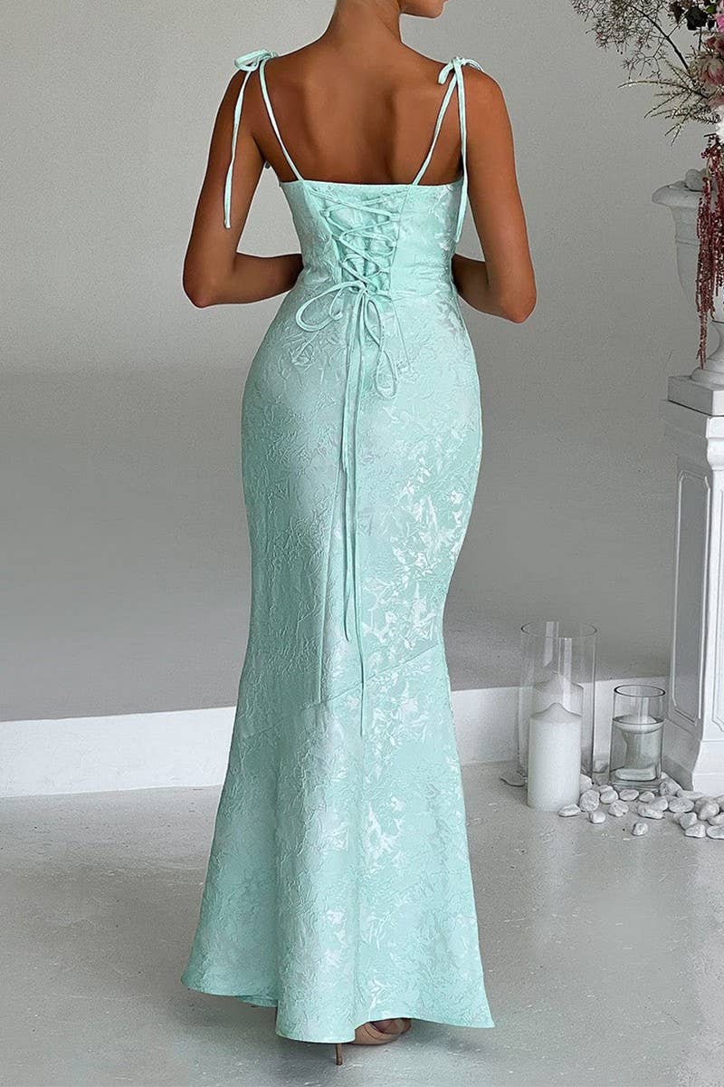 CWDHL0876_ELEGANT HIP-HUGGING SLING EVENING DRESS