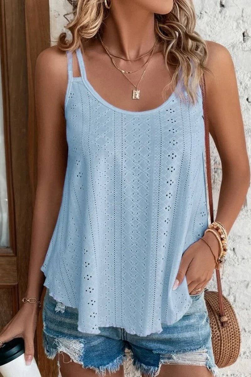 CWTTSL0413_DOUBLE SHOULDER ROUND NECK JACQUARD VEST