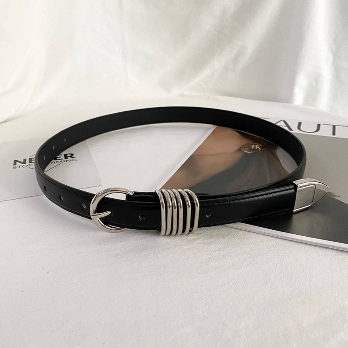 NICHE DESIGN HIGH-END PIN BUCKLE BELT_CWABE0648