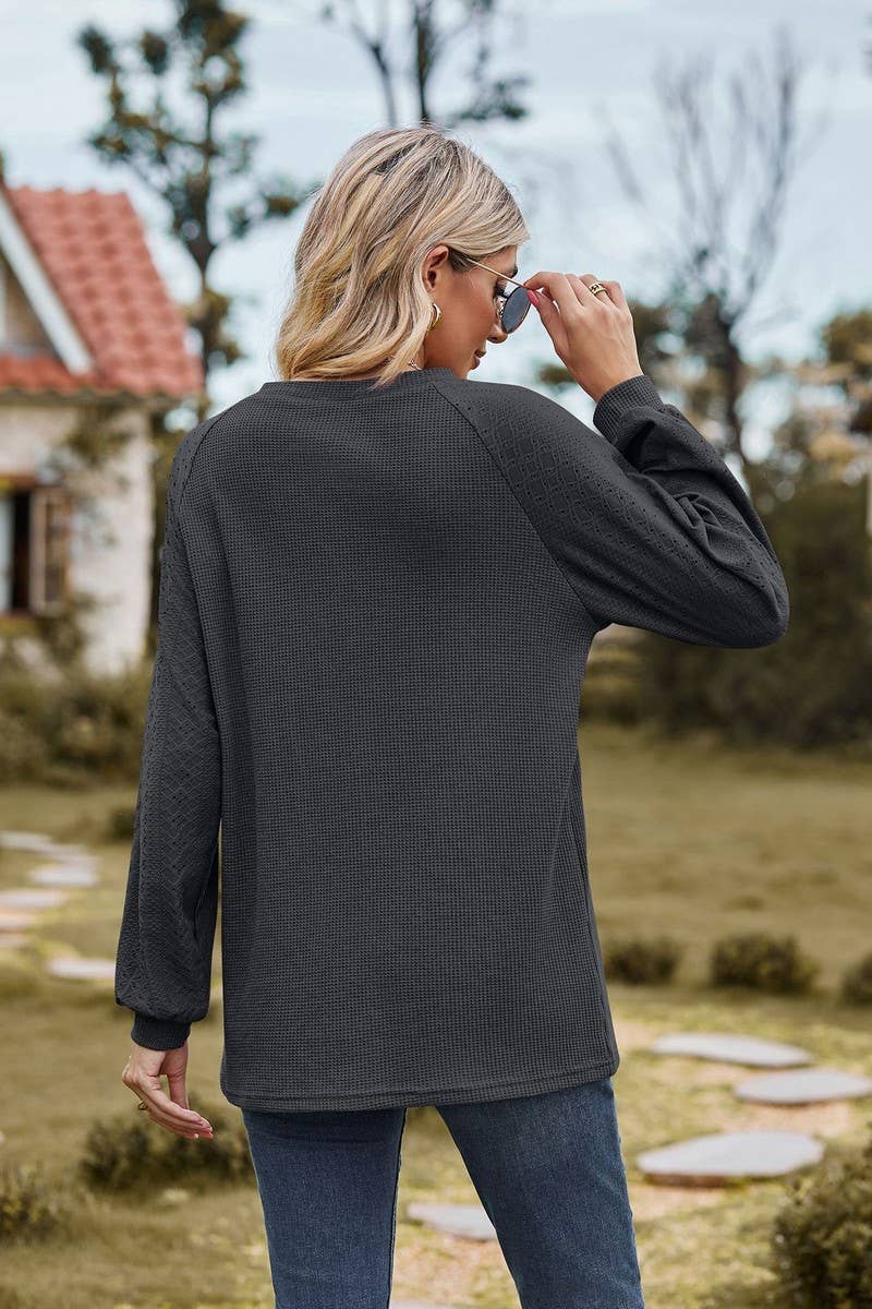 CWTTL1566_Round neck Long Sleeve Top