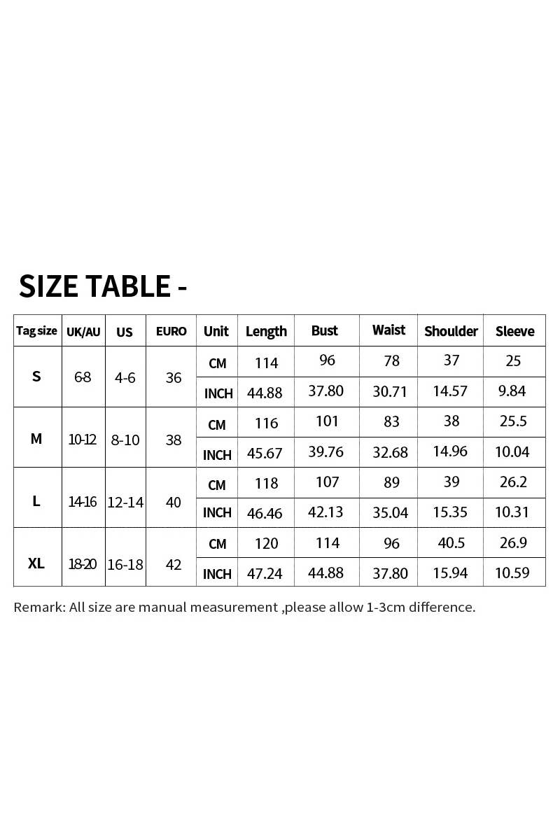 CWDMD6456_V-NECK ELEGANT HIGH WAIST CASUAL DRESS